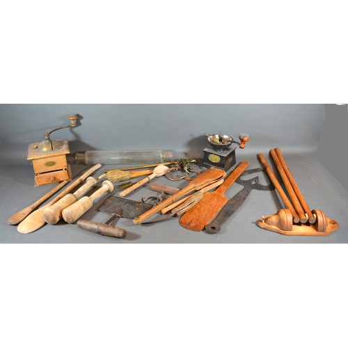 263 - DONATE A Collection of Moulding Planes, Woodworking Tools and a collection of kitchenalia