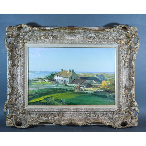 72 - Vernon De Beauvoir Ward 'Farm In Little Britain The Coast Of Pembroke St. David's' oil on board, sig... 