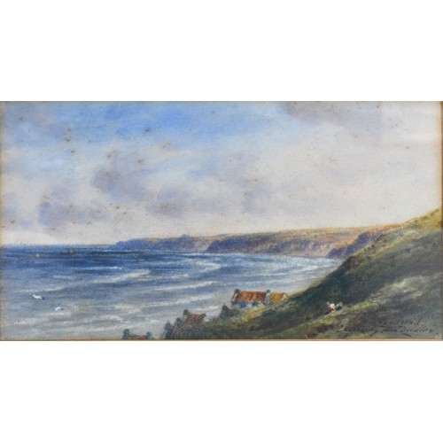 76 - Tom Dudley 'Sand Send Coastal Scene' watercolour, signed, 15 x 23 cms, together with two painting by... 