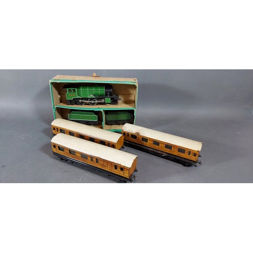 289 - A Trix Twin Railways model railway to include locomotives, rolling stock, track , buildings and scen... 