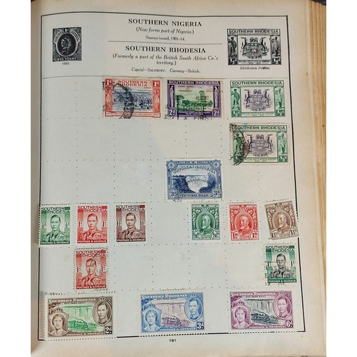 298 - A stamp album containing British and foreign stamps to include a Penny Blue, Penny Red and others