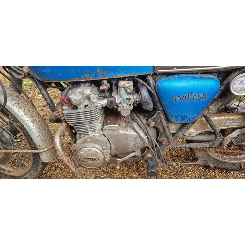 370 - A Honda Super Sport 550 Four, Registration number LMP 270P, First Registered 1976, (No V5 present, i... 