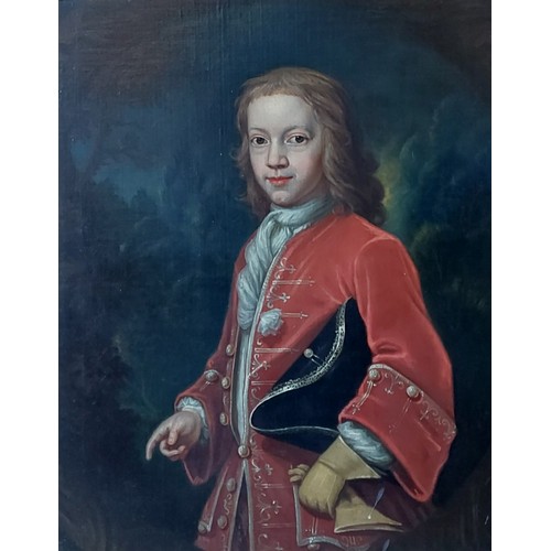 75 - An early 19th Century portrait of Captain Well, oil on canvas within gilded frame, 74cms x 61cms