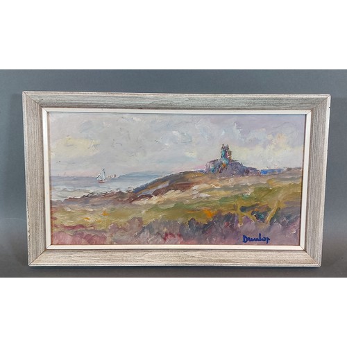 79 - Ronald Ossory Dunlop, Old Fort Dartmouth, oil on board, signed, m15.5cms x 29.5cms