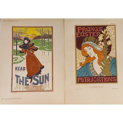 82 - After Louis J. Rhead, Read The Sun, Lithograph together with another, Prangs Easter Publications, 19... 