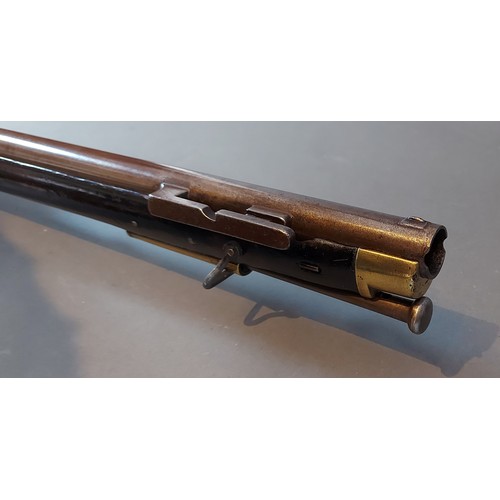 244 - A Brunswick 2nd model percussion Rifle with Tower mark, 76cm barrel