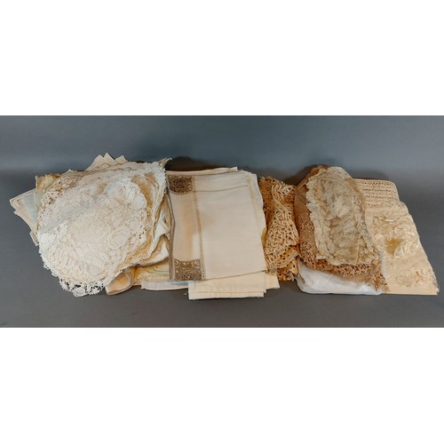 288 - Two Victorian christening gowns together with other linens and lace