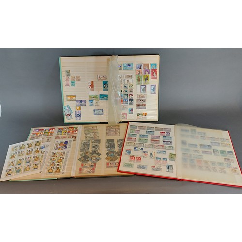 3002 - A stamp collection within albums both mint and used to include, Thailand, U.S.A. and others