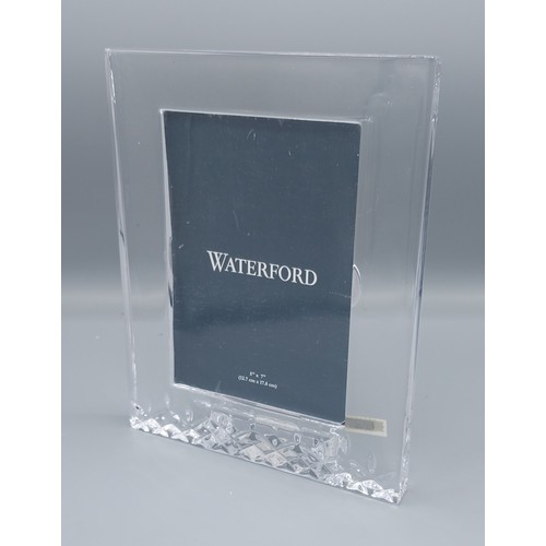 1 - A Waterford Lismore Essence glass photograph frame, 25cms x 20cms