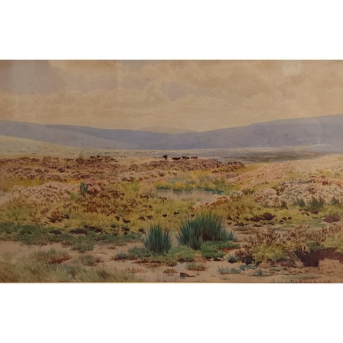 99 - William Snell Morrish, a view of Dartmoor, watercolour, signed and dated 1880, 27cms x 43cms