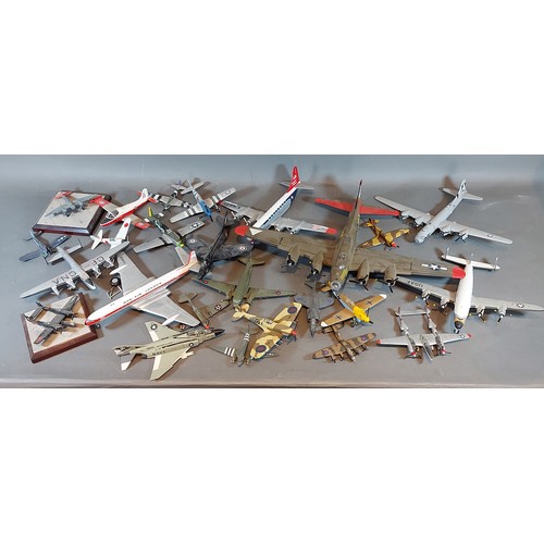 A large collection of Corgi model aeroplanes and other model aeroplanes ...