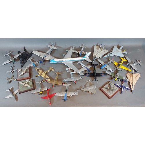 236 - A large collection of Corgi model aeroplanes and other model aeroplanes, some with original boxes