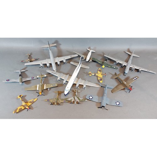 236 - A large collection of Corgi model aeroplanes and other model aeroplanes, some with original boxes