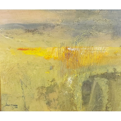 49 - James Thomas Gunn, Edge Of The Field, oil on board, signed, 25cms x 30cms