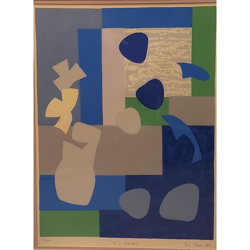 51 - Bob Crossley, Abstract, Signed, limited edition screenprint number 69/100 from the Penwith Society o... 