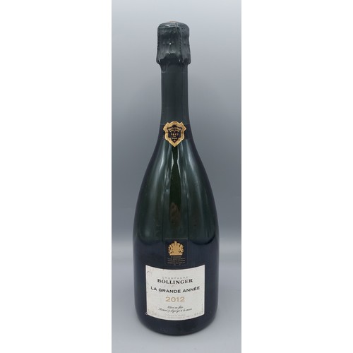 216 - One bottle, 2012, La Grende Annee, Champagne Bollinger, 75cl