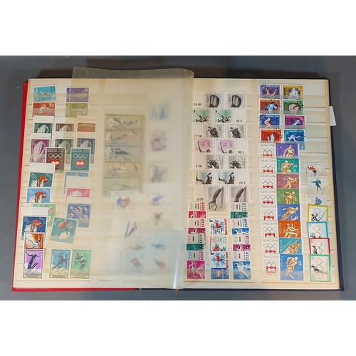 253 - A stamp album containing Olympic stamps from around the world, mint and used