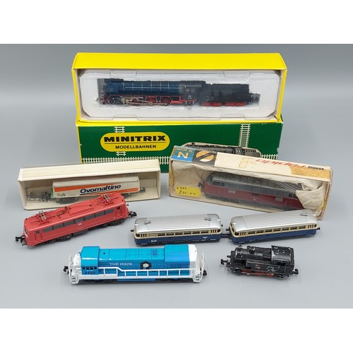 260 - A Minitrix locomotive, number 2900 together with an Arnold locomotive and five other locomotives