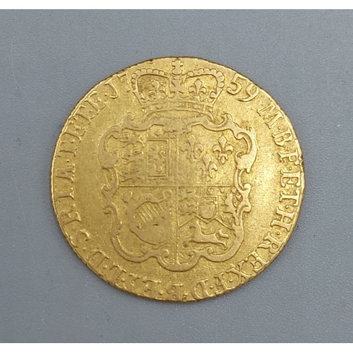 167 - A George II Gold Guinea, dated 1759, 8.3gms