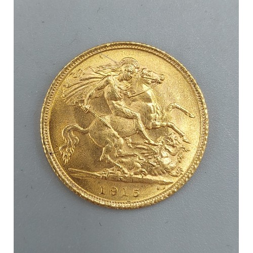 178 - A George V Gold Half Sovereign dated 1915