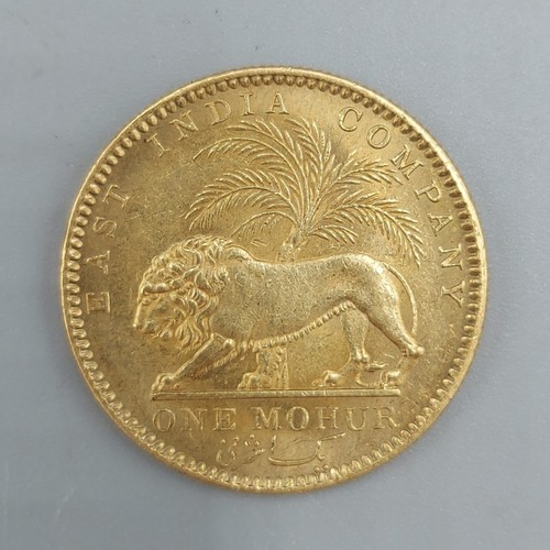 184 - A Victorian Gold East India Company One Mohur dated 1841, 11.6gms,