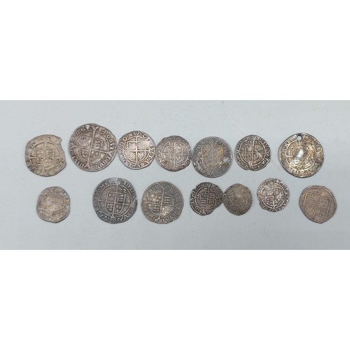 212 - A collection of fourteen early English silver coinage