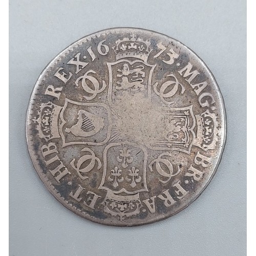 217 - A Charles II silver Half Crown dated 1673