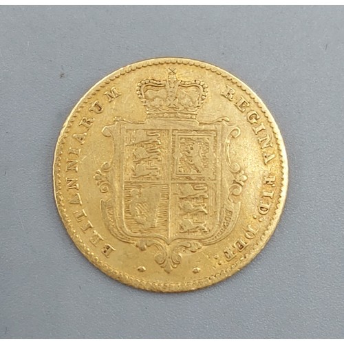 228 - A Victorian shield Back gold half Sovereign dated 1848