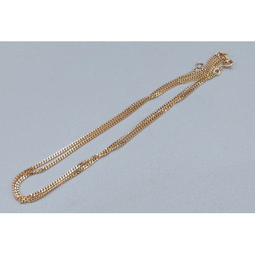 113 - A 14ct gold neck chain, 14.4gms, 70cms long