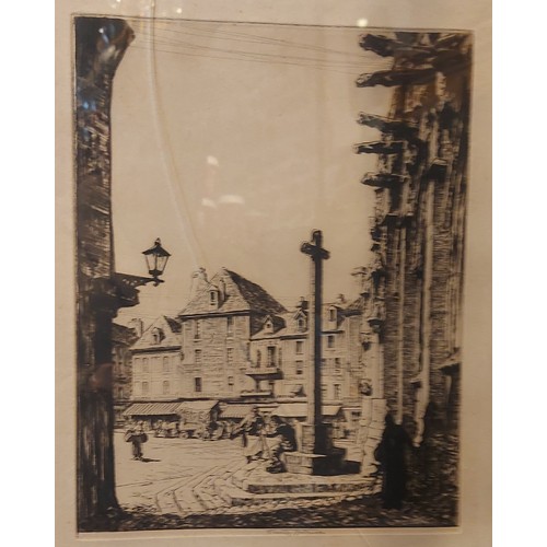 23 - Alfred Charles Stanley ANDERSON, Place St. Gervais, Falaise, signed in pencil, sixty five proofs,  e... 