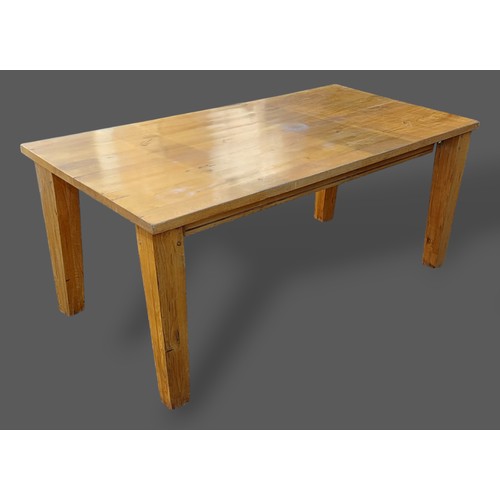 232 - A 20th Century oak refectory style dining table together with a Circa 1930's oak bureau, a 20th Cent... 