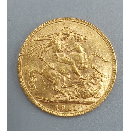 74 - A George V gold Sovereign dated 1911