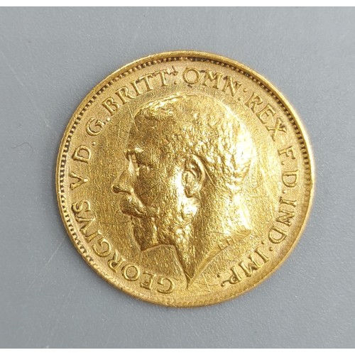 75 - A George V gold half Sovereign dated 1914