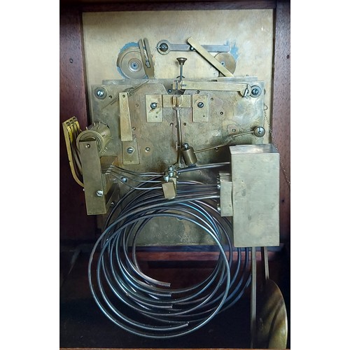 211 - A late Victorian mantle clock, the silvered dial inscribed Dent, Royal Exchange, Cornhill London, wi... 