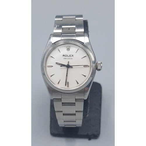 A Rolex Precision stainless steel cased gentlemans wristwatch, 6422 ref ...