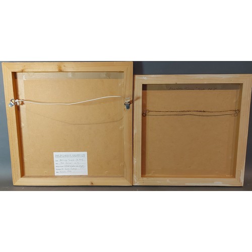 48 - Matilda Tumim, Hoy Sound, No 6, mixed media, signed and dated 98, 18cms x 18cms, together with anoth... 