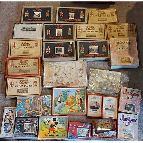 276 - A collection of Jigsaw puzzles by Chad Valley to include GWR King George V, Mickey Mouse and others