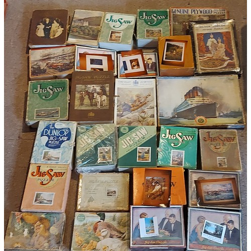 278 - A collection of Jigsaw puzzles by Chad Valley to include Imperial Airways, Barge Scene and others