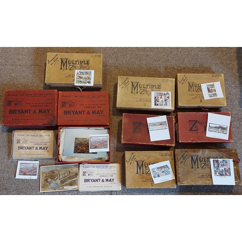 282 - A Raphael Tuck and Sons Zag-Zaw Jigsaw puzzle For Bryant & May together with another and seven other... 