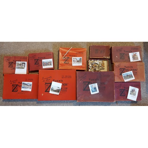 285 - A Raphael Tuck and Sons Zag-Zaw Jigsaw puzzle The League Of Nations together with nine other Zag-Zaw... 
