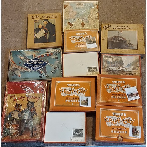 287 - Raphael Tuck and Sons Crazy-Cut Puzzle The Toast together with five similar puzzles, Tucks Picture p... 