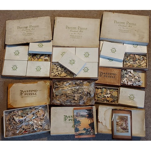 289 - A collection of Pastime puzzles by Parker Brothers  to include three contest sets