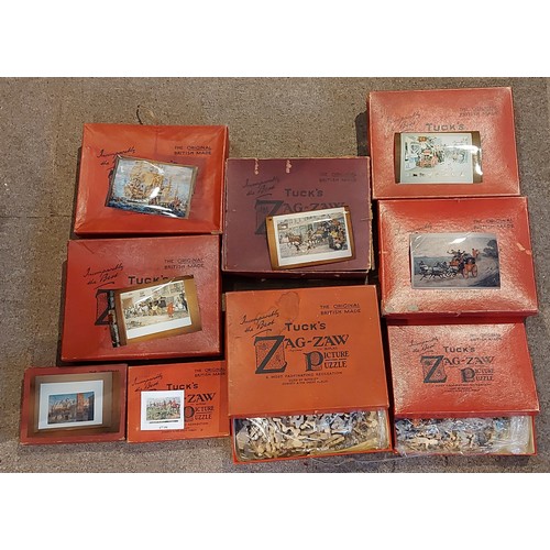 296 - A Raphael Tuck and Sons Jigsaw puzzle David Copperfield On His Way To School together with another F... 