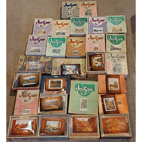 301 - A collection of Jigsaw puzzles by Chad Valley to include A Cotswold Alley, The Smithy and others