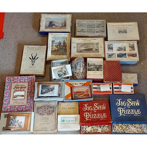 372 - The Academy Jigsaw Puzzle, Castle Rock Lynton, together with a collection of other puzzles