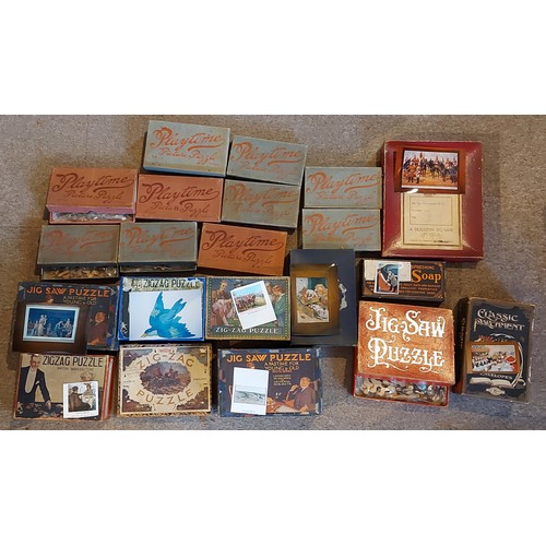 379 - A collection of Jigsaw puzzles by Zig Zag together with other puzzles to include Playtime Picture Pu... 