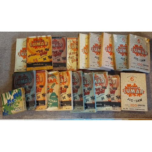 381 - A large collection of Jigsaw puzzles by Lumar