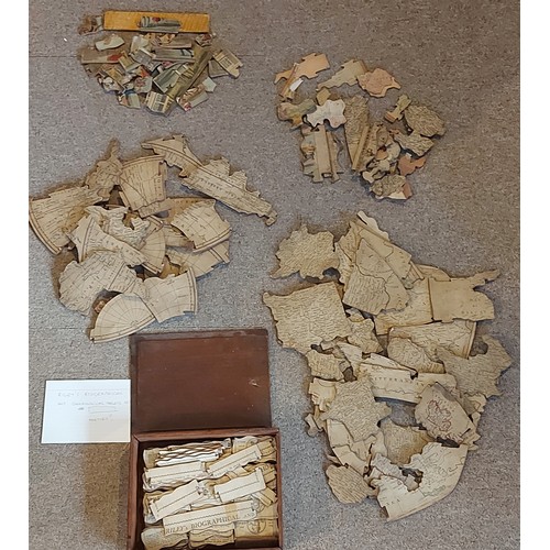 414 - An early Jigsaw puzzle Rileys Biographical and Chronological Tablets of Grecian History together wit... 