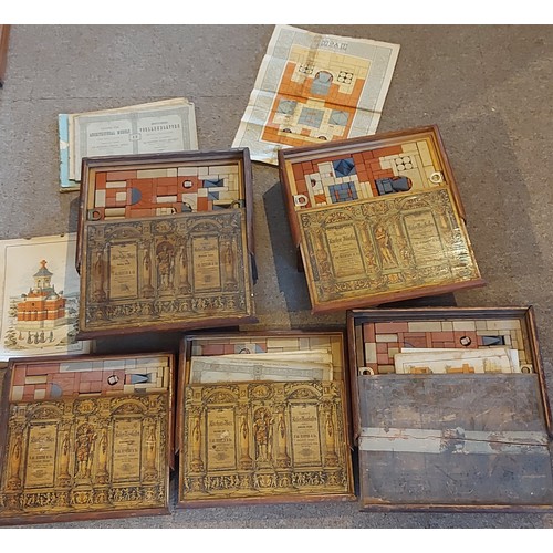 421 - A collection of five early Anchor building stones by Richter and Co.