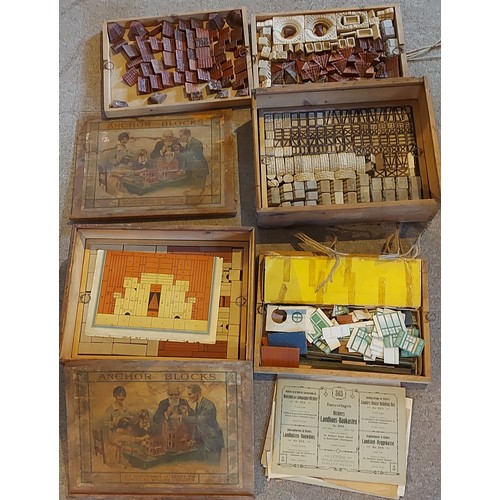 428 - Two multi layered Anchor Block sets by Richters within original boxes